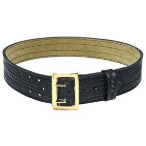 Safariland 87 Duty Belt Basketweave Black, Brass Buckle, Size 38